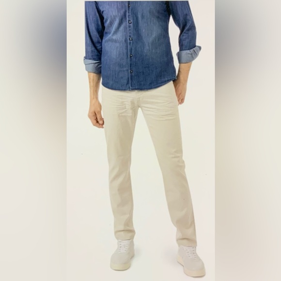 HILTL Men's Seth Cotton Jeans Light Beige ~New~